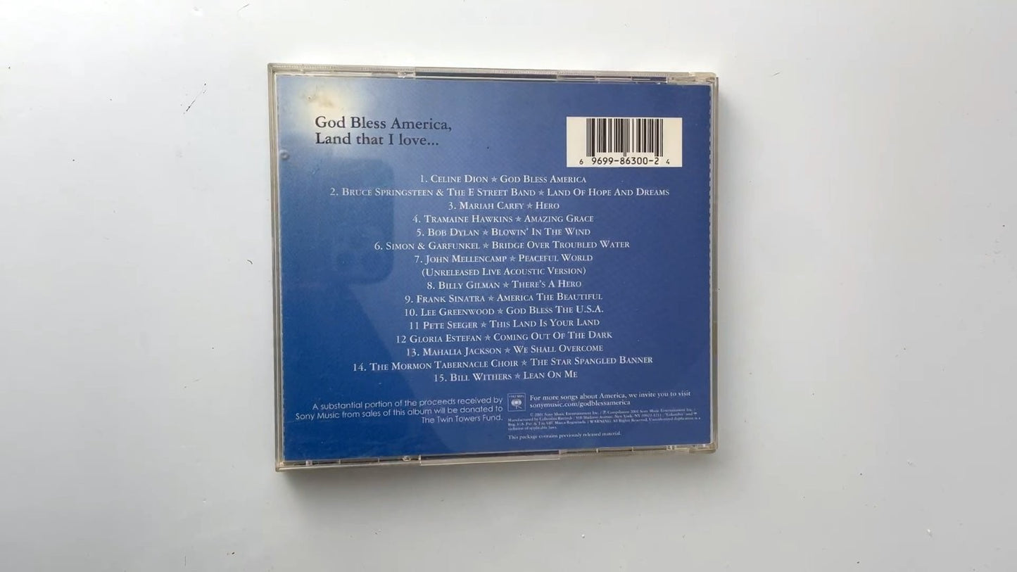 Various Artists - God Bless America CD 2001 Benefit Twin Towers Fund Pop Rock