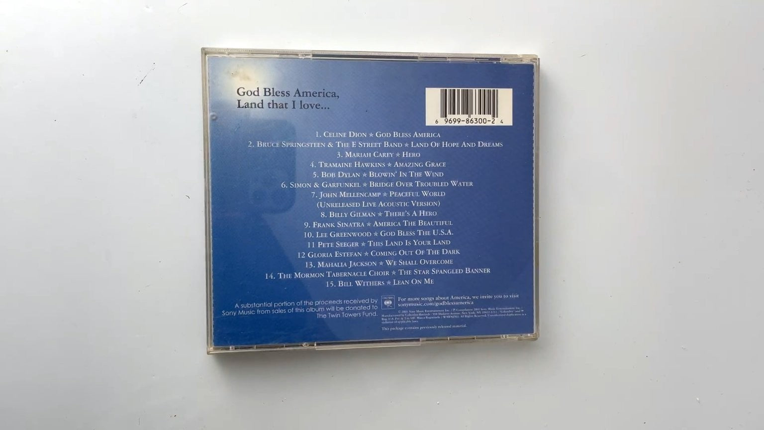 Various Artists - God Bless America CD 2001 Benefit Twin Towers Fund Pop Rock