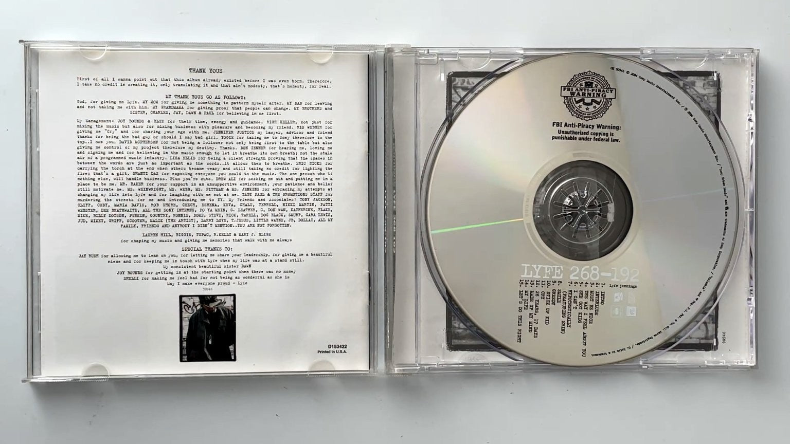 Lyfe Jennings - Lyfe 268-192 CD 2004 Debut Soul/R&B Sony Music