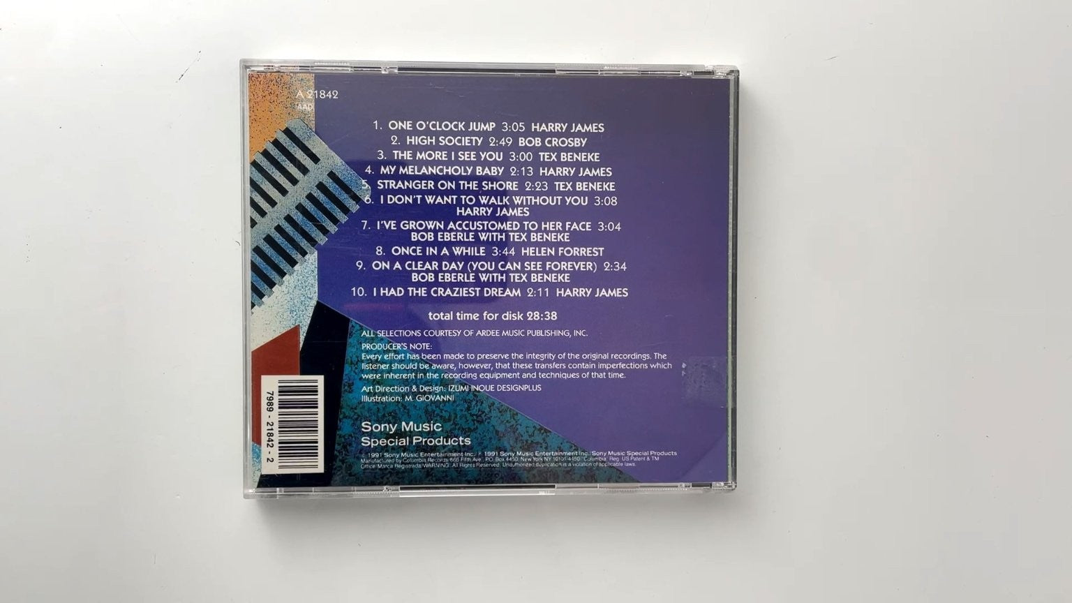 Fabulous Song Stylists CD 1991 Sony Music Jazz Vocal Compilation