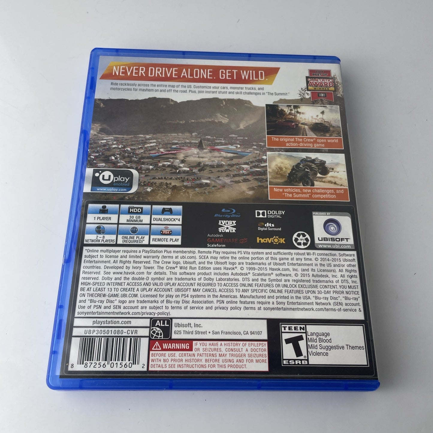 Crew: Wild Run Edition PS4/PS5 Off Road Racing Playstation 4