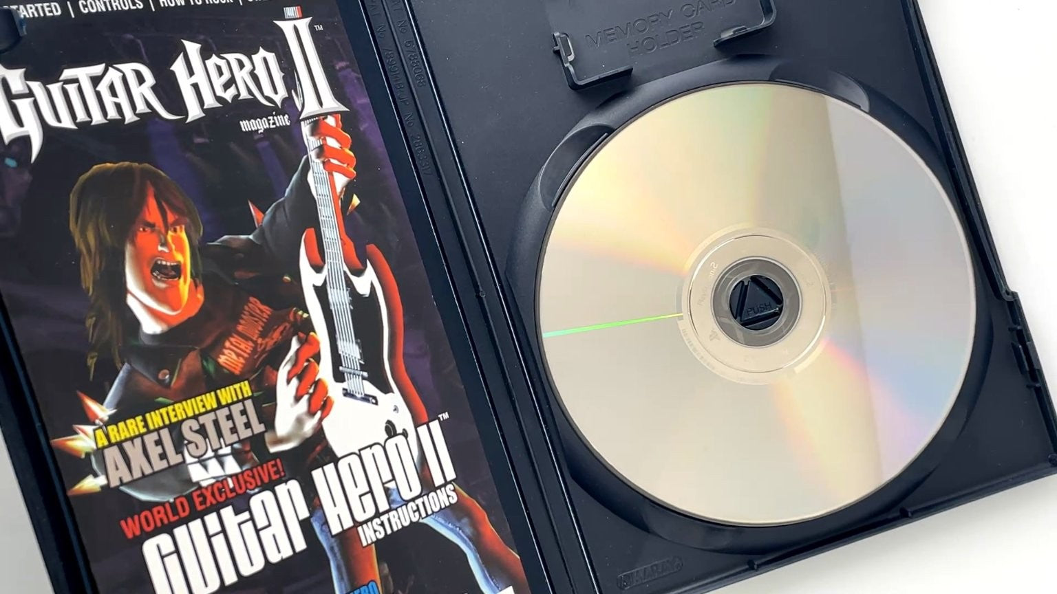 Guitar Hero II PlayStation 2 Video Game Multiplayer Rock Music TESTED W/ MANUAL