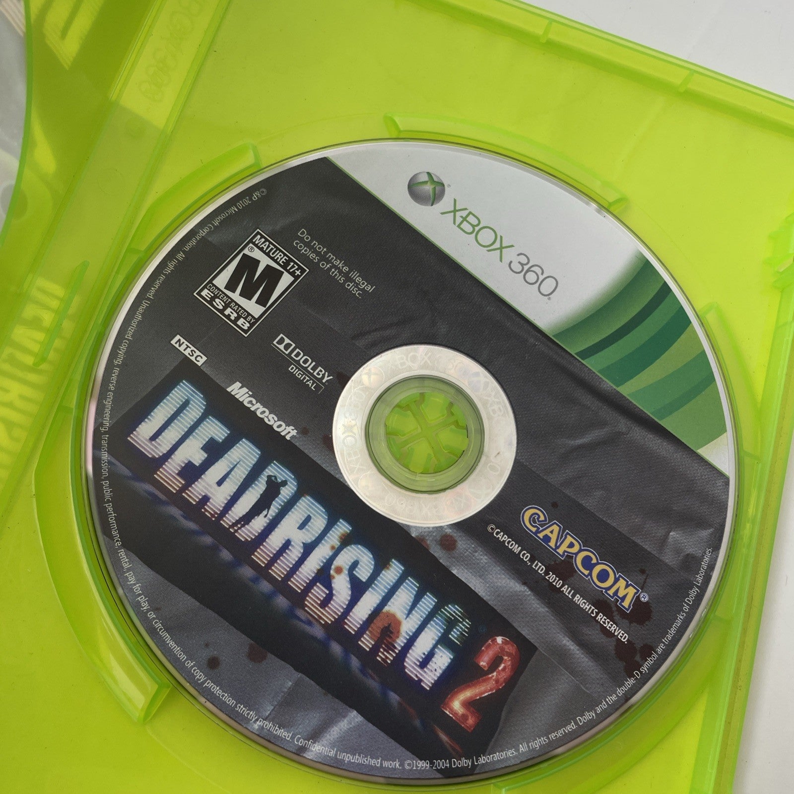 Dead Rising 2 Xbox 360 2010 No Manual  Tested Working Case