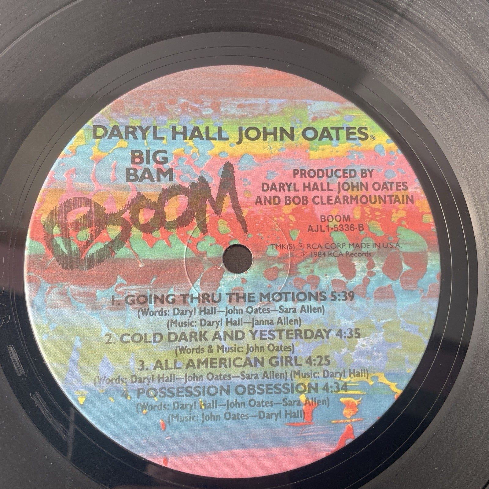 Daryl Hall & John Oates – BigBamBoom - 1984 - RCA AJL1-5336 Vinyl LP