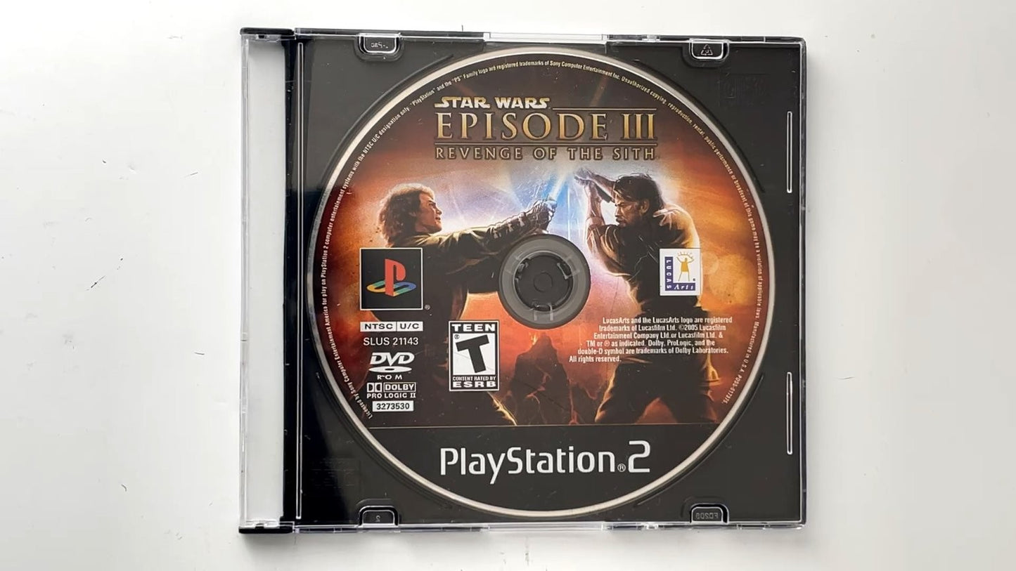 Star Wars Episode III Revenge of the Sith PlayStation 2 Video Game DISC ONLY