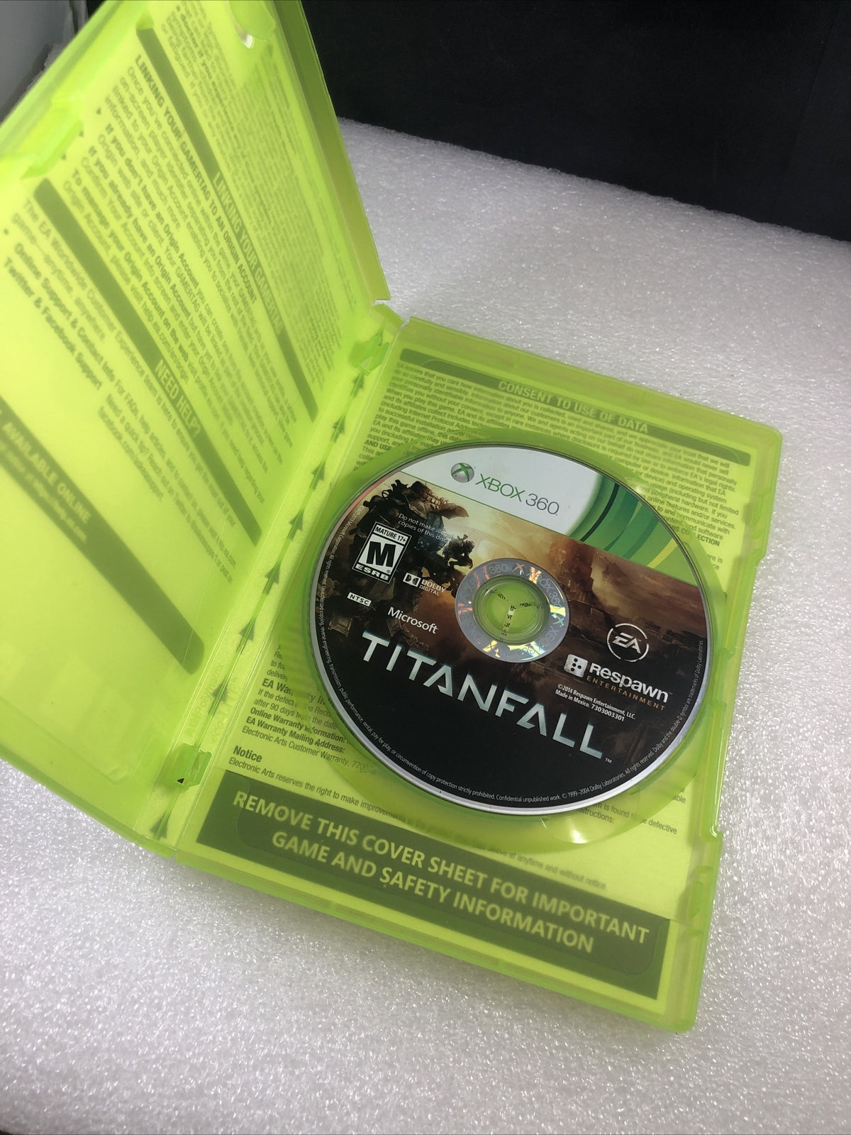 Titanfall Xbox 360 game Good No Manual Tested Best Seller Shooter Game