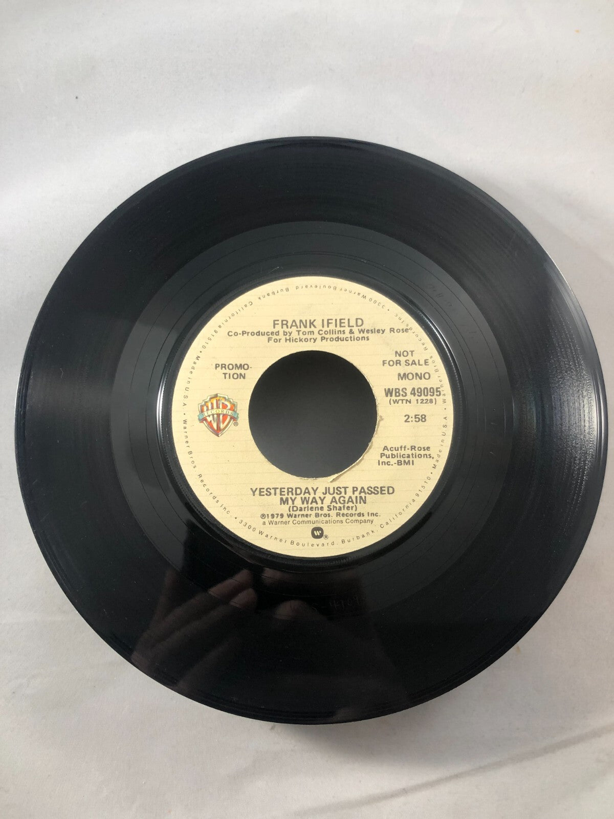 Pop Promo Nm! 45 Frank Ifield - Yesterday Just Passed My Way Again / YesterdayVG