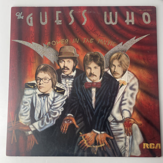 The Guess Who~Power in the Music~NM~DIE-CUT~INNER~70s Hard Rock Pop LP~FAST SHIP