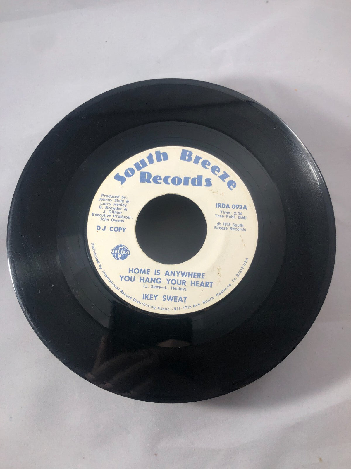 IKEY SWEAT HOME IS ANYWHERE YOU HANG YOUR HEART DJ COPY 45 RPM PROMO  VG