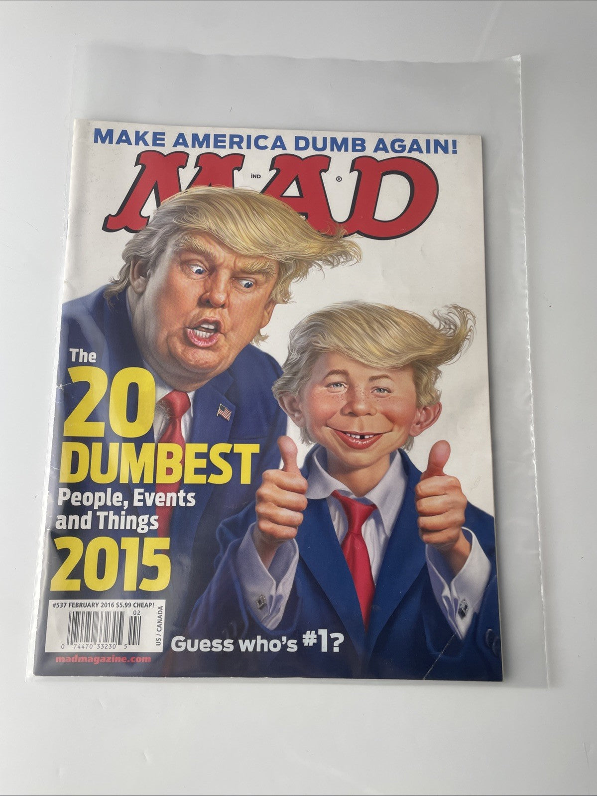 MAD Magazine Trump Cover Issue 537 February 2016: Make America Dumb Again!