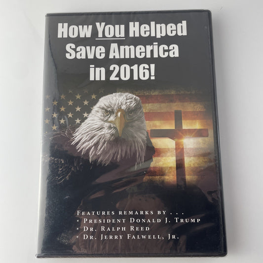 How You Helped Save America In 2016 Donald J. Trump - Faith & Freedom - DVD