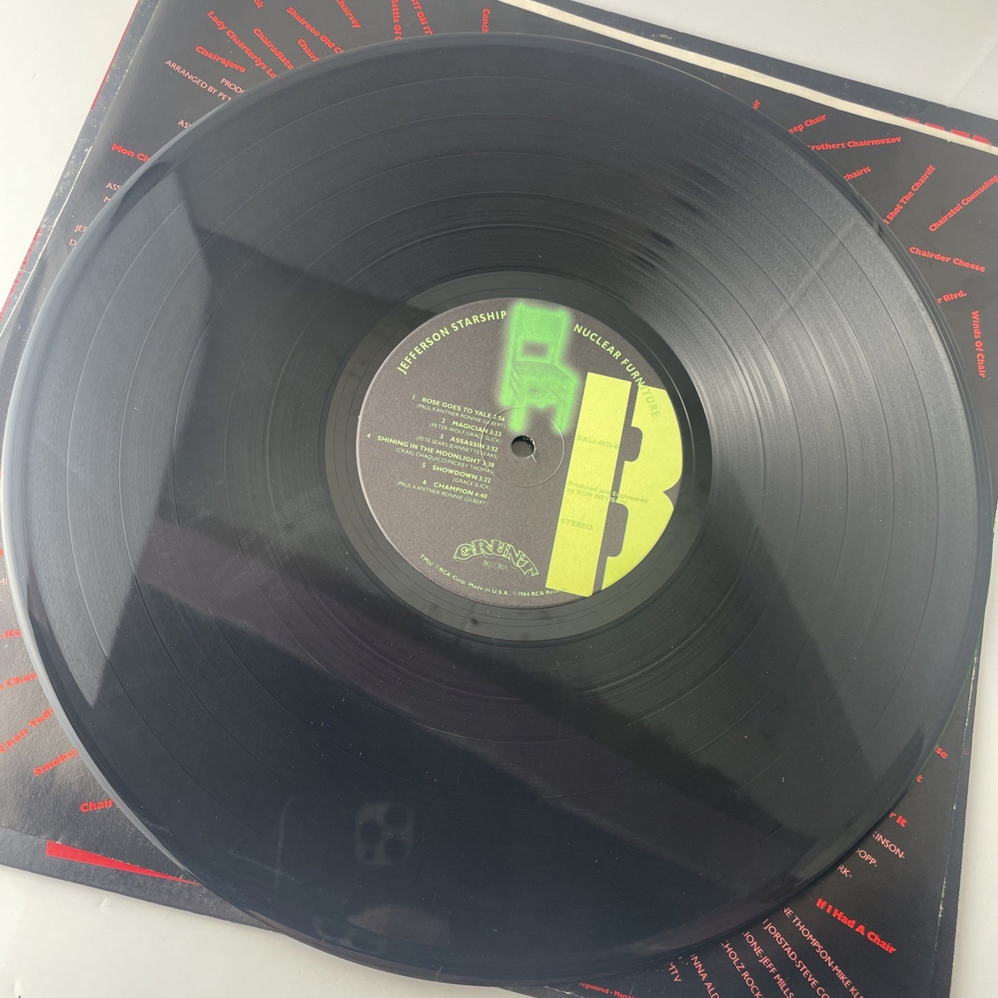 Jefferson Starship / Nuclear Furniture LP BXLI-4921 VG+/VG+