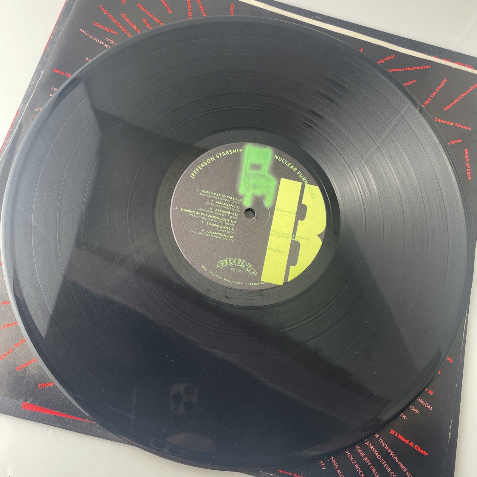Jefferson Starship / Nuclear Furniture LP BXLI-4921 VG+/VG+