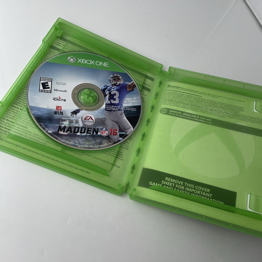 Madden NFL 16 (Microsoft Xbox One, 2015)