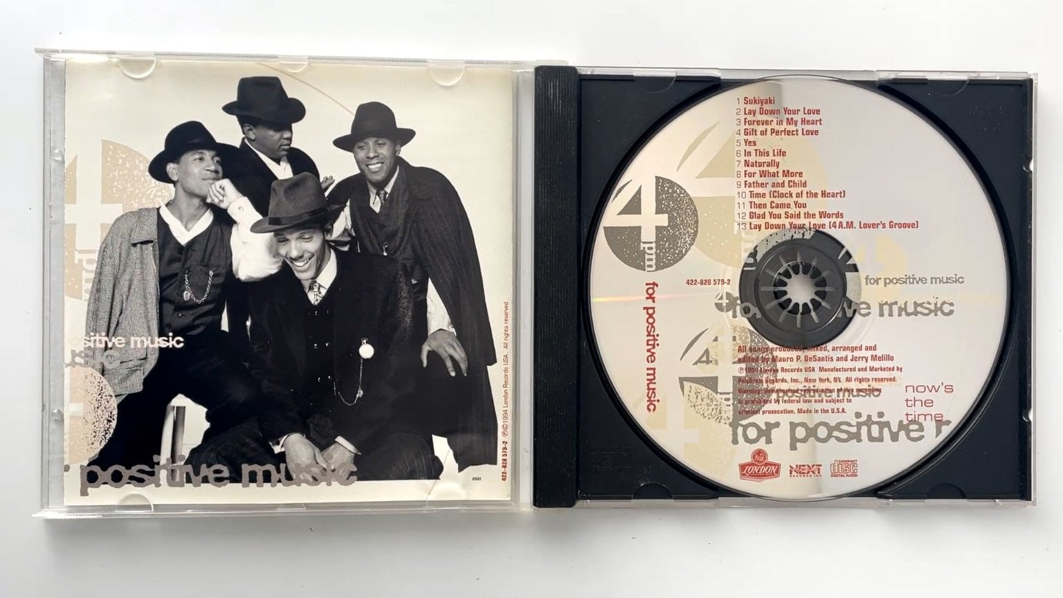 4 P.M. For Positive Music - Now's The Time CD 1994 R&B London Records