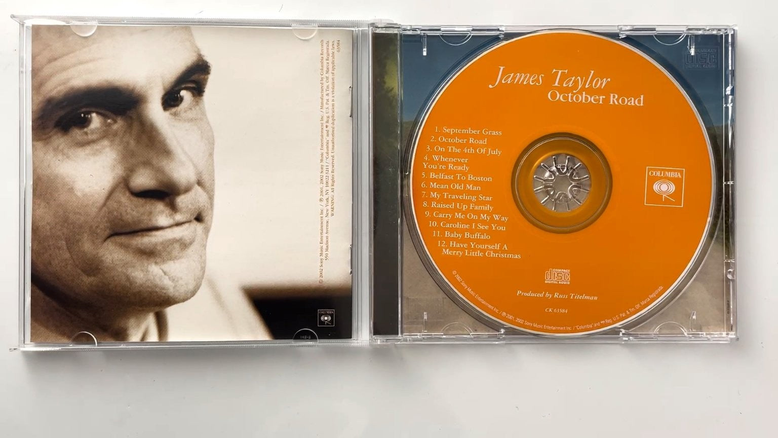 James Taylor - October Road CD 2002 Columbia Folk Rock Singer-Songwriter