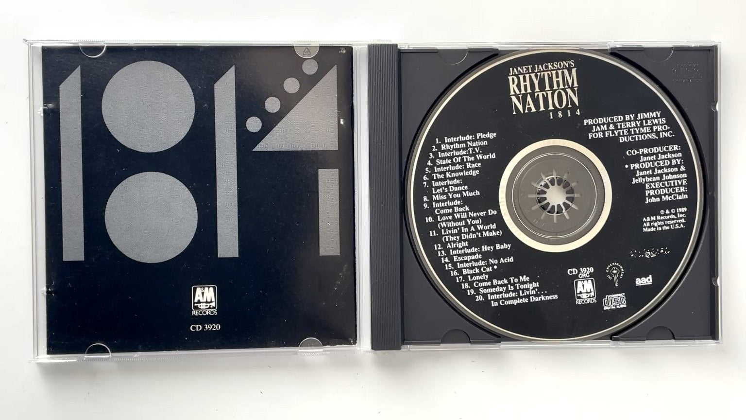 Janet Jackson - Rhythm Nation 1814 CD 1989 A&M Records R&B Pop