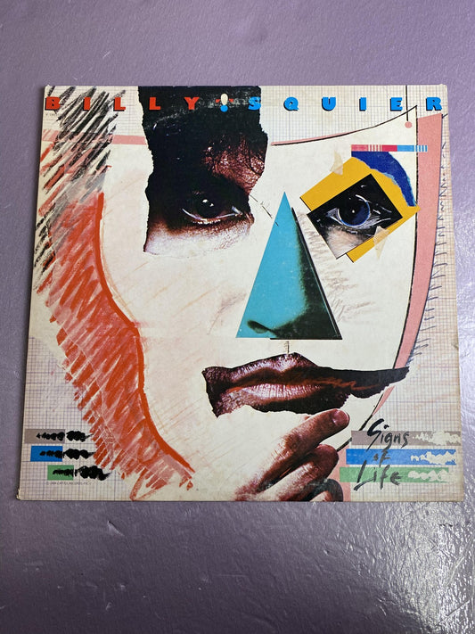Vintage Billy Squier Signs Of Life 12" Vinyl LP 1984 Capitol Rock Album