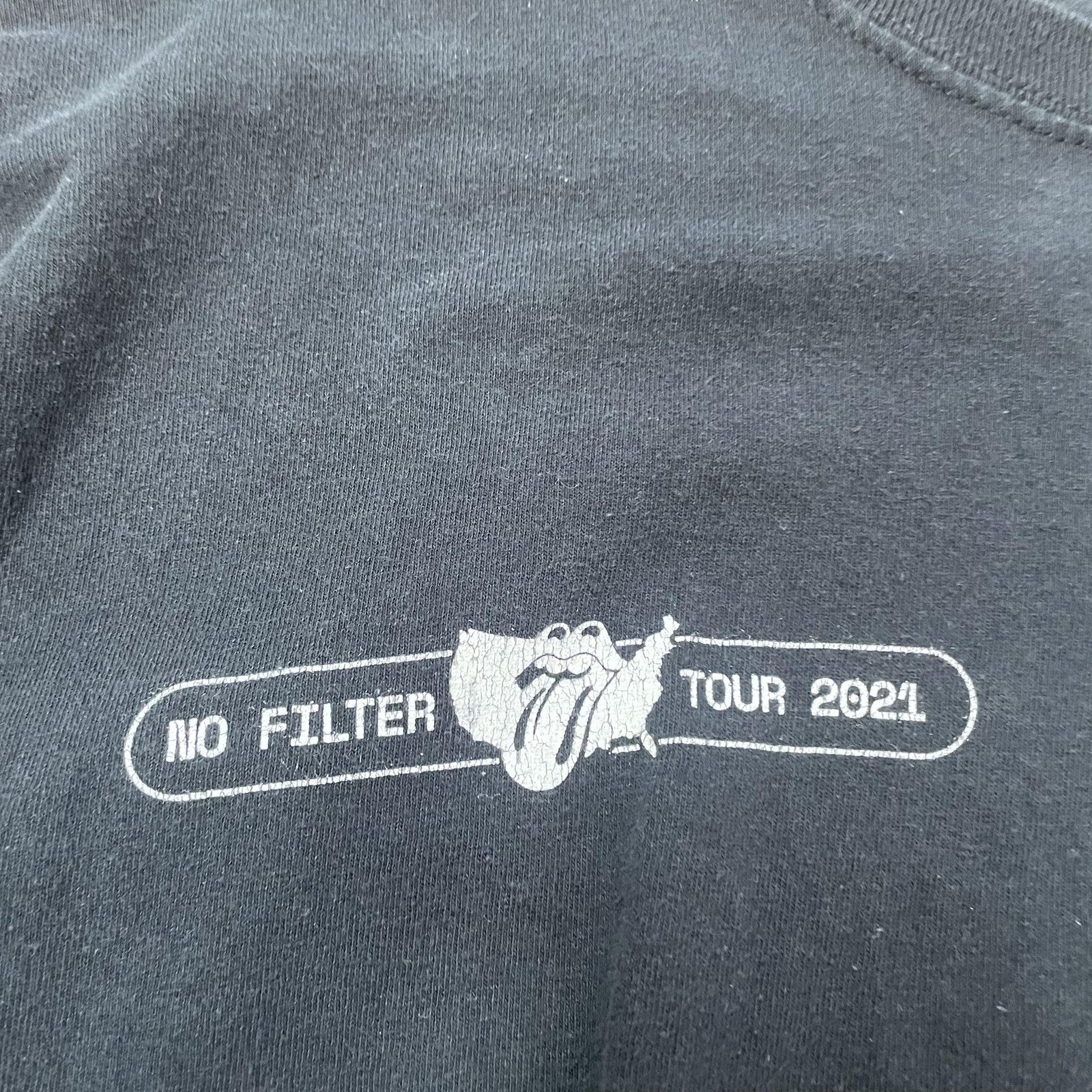 Rolling Stones Shirt Mens Large No Filter Tour 2021 Concert Band Rock Music