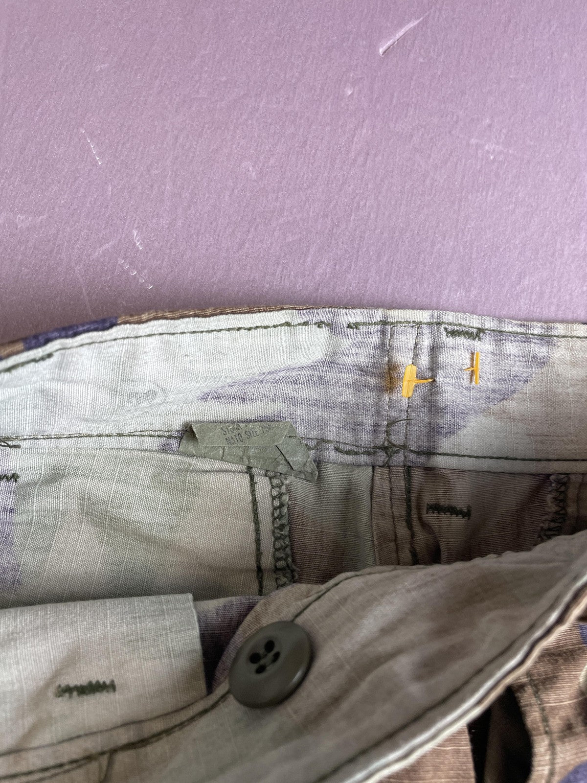 Camo BDU Pants Mens 31x30 Green Woodland Cargo Military Ripstop Army Workwear