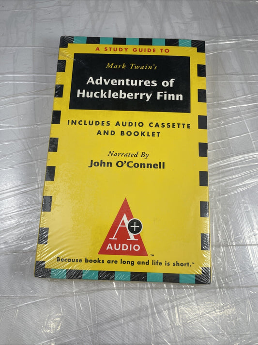 SEALED Adventures Of Huckleberry Finn Mark Twain AUDIO CASSETTE TAPE & BOOKLET