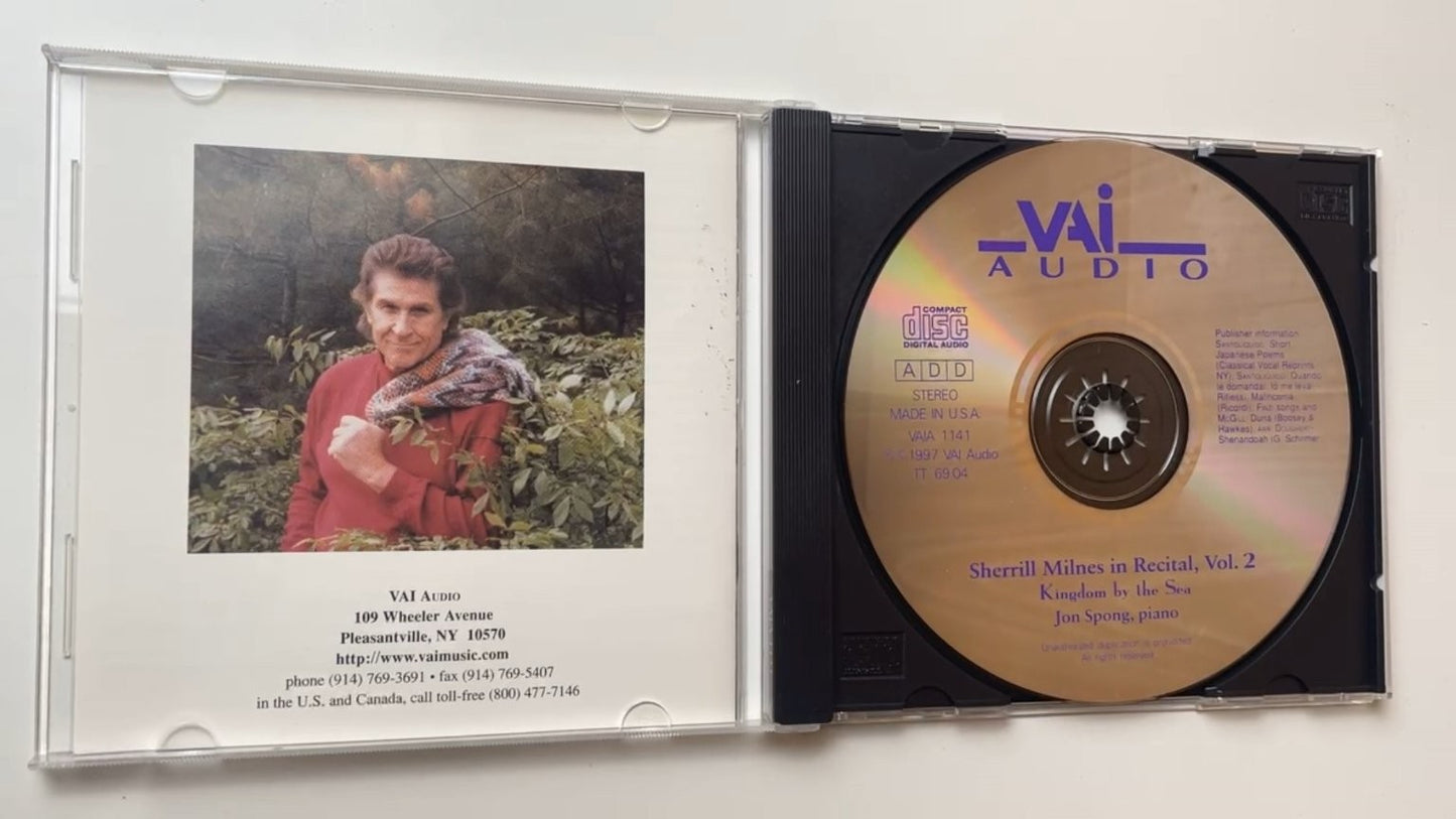 Sherrill Milnes In Recital Vol. 2 Kingdom by the Sea CD 1997 Classical VAI Audio