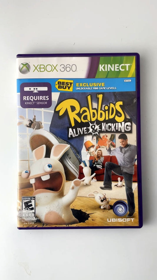Rabbids Alive & Kicking Xbox 360 Kinect Video Game Multiplayer