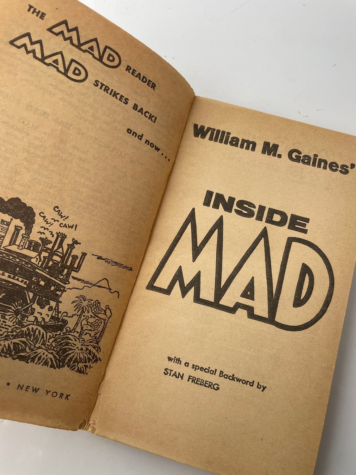 Inside Mad William M. Gaines 1955 17th Printing Humor Ballantine Books