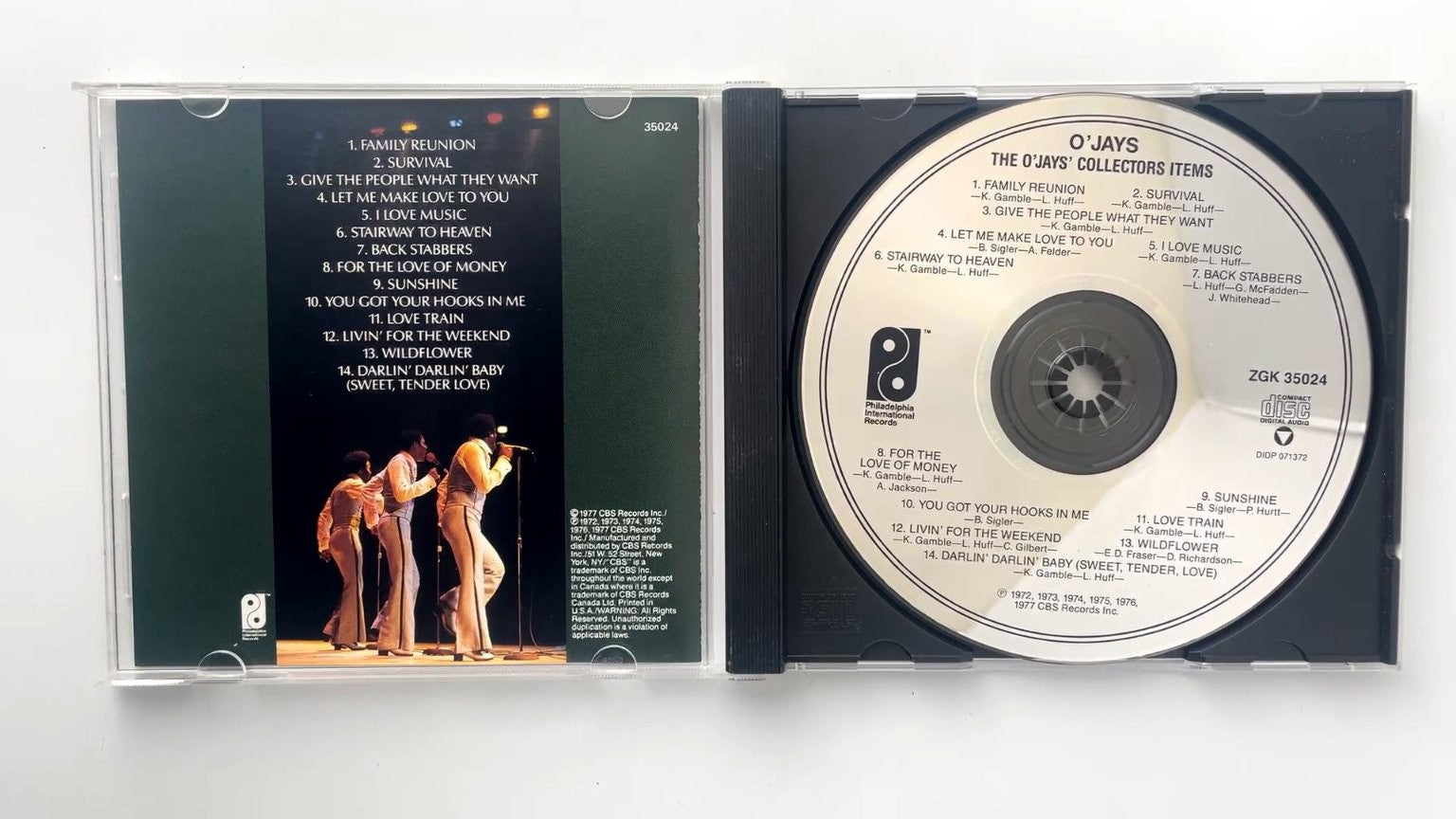 O'Jays - The O'Jays' Collectors' Items CD 1977 Soul Funk PIR