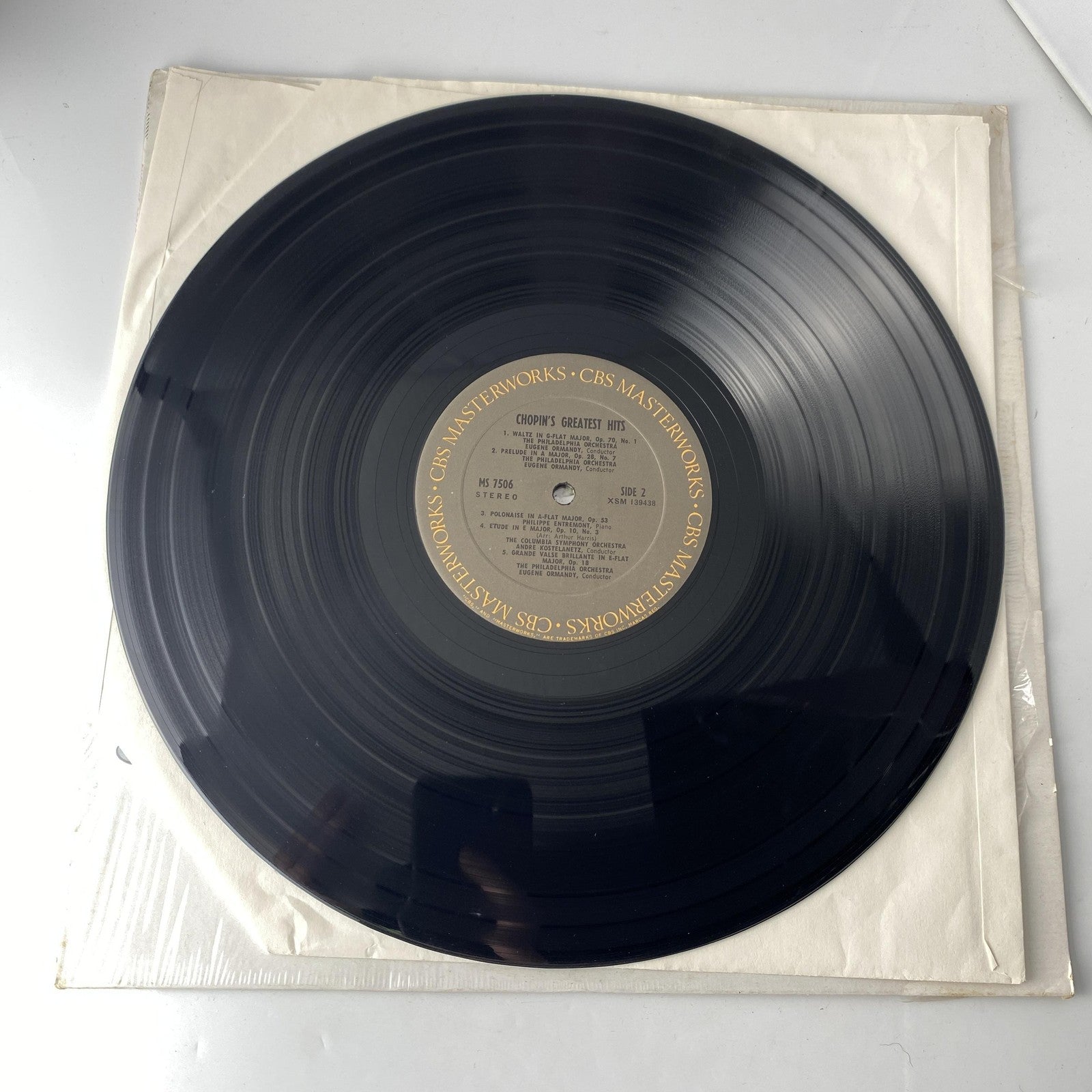 Vintage Chopin's Greatest Hits 12" Black Vinyl LP 1969 Masterworks Classical