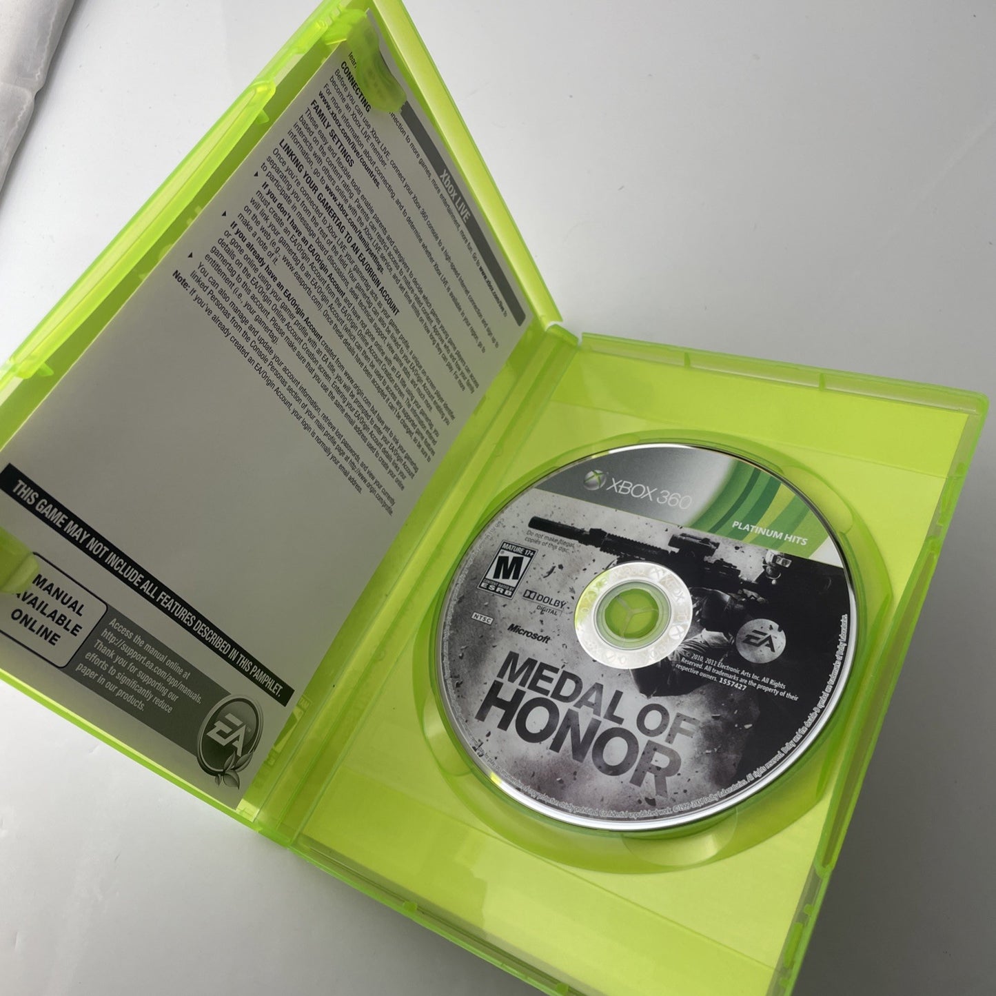 Medal Of Honor Xbox 360 No Manual Mint Disc