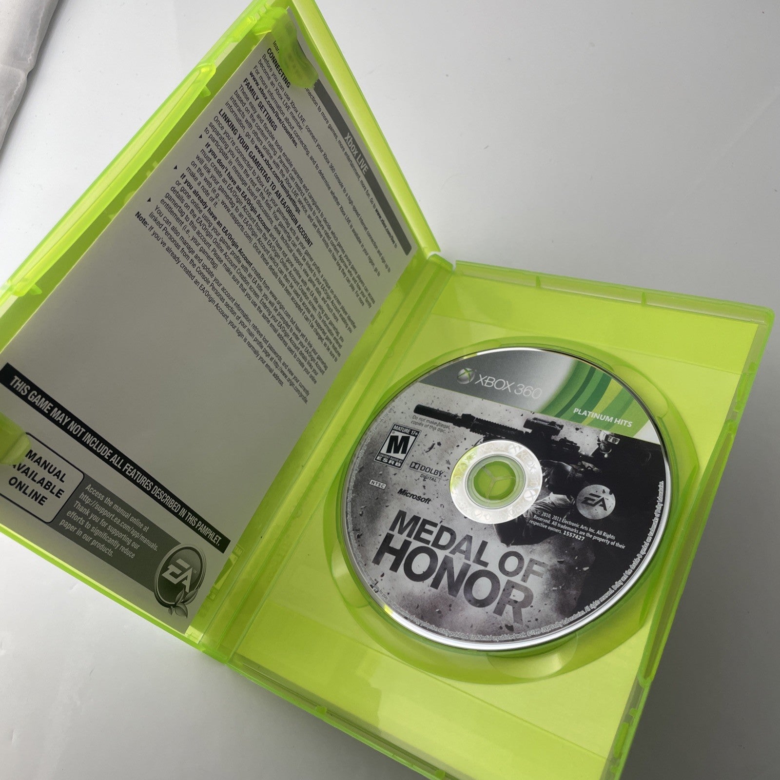 Medal Of Honor Xbox 360 No Manual Mint Disc