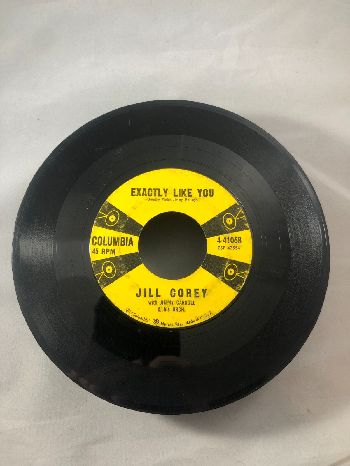 JILL COREY - I TOLD A LIE TO MY DARLIN' / EXACTLY LIKE YOU - COLUMBIA 45RPM G