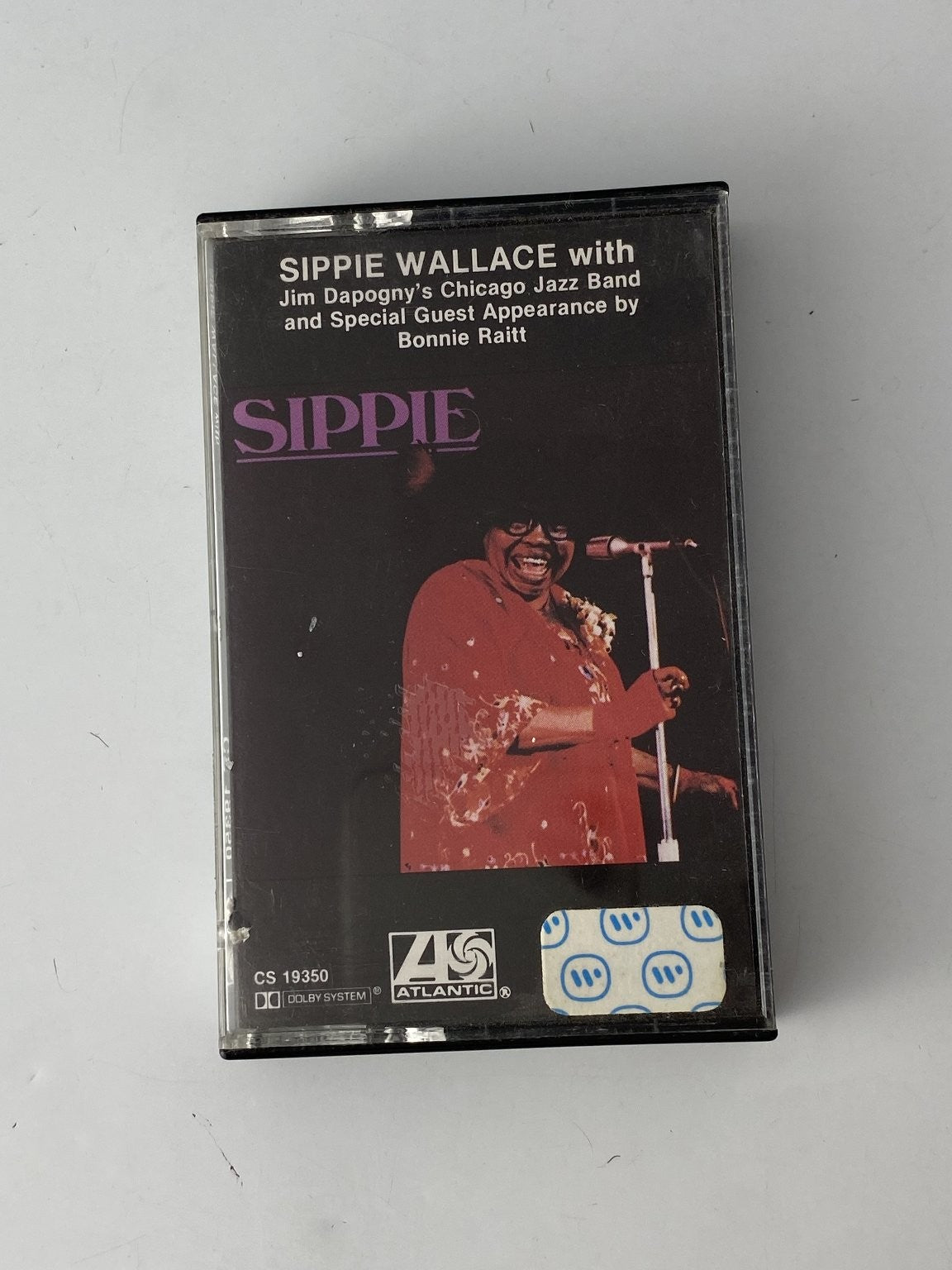 Sippie Wallace with Jim Dapogny's Chicago Jazz Band Cassette 1982 Atlantic