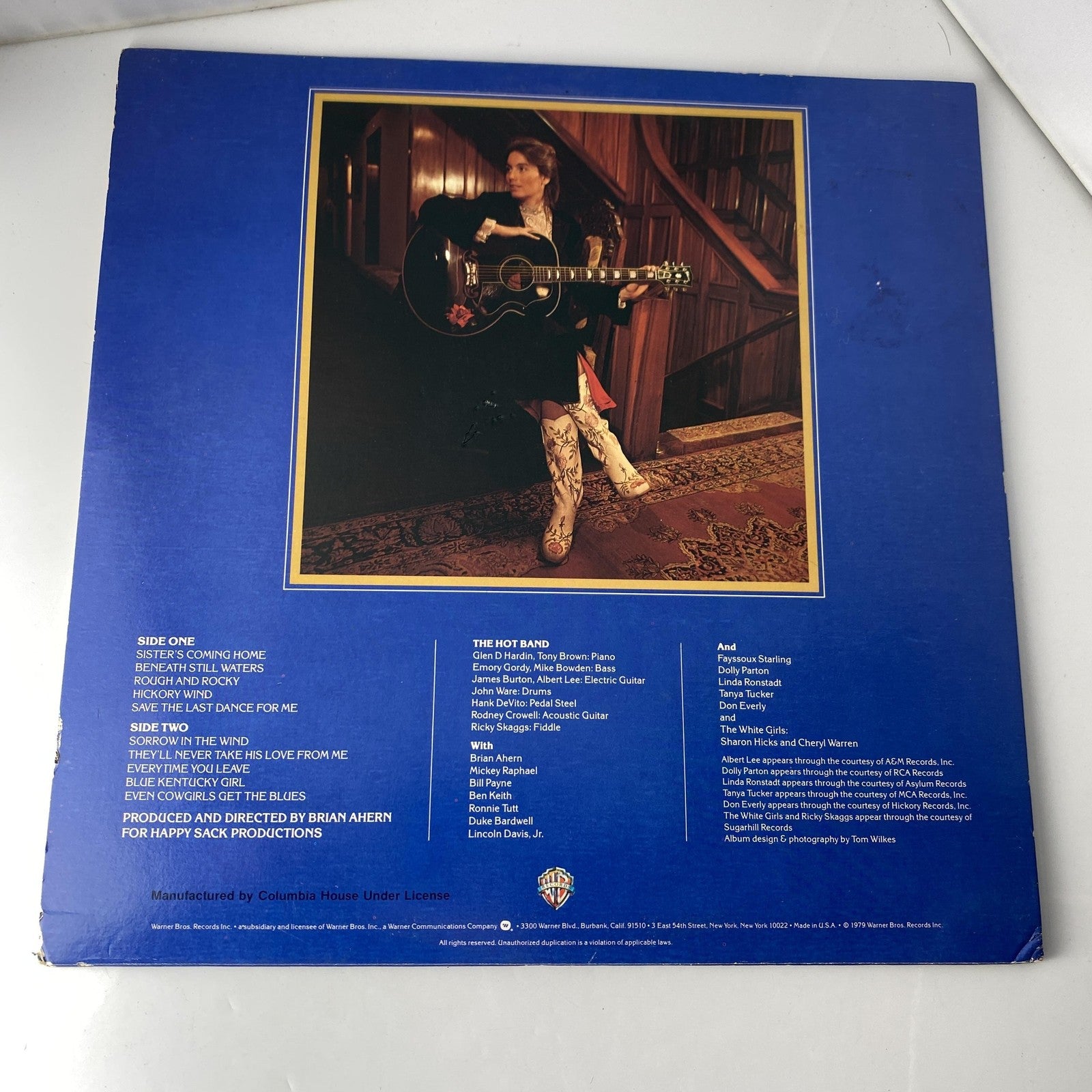 Vintage Emmylou Harris Blue Kentucky Girl 12" Vinyl LP 1979 Warner Country Album