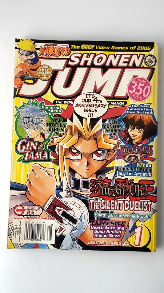 Shonen Jump Volume 5 Issue 1 January 2007 Yu-Gi-Oh GX Gintama Naruto NO CARD