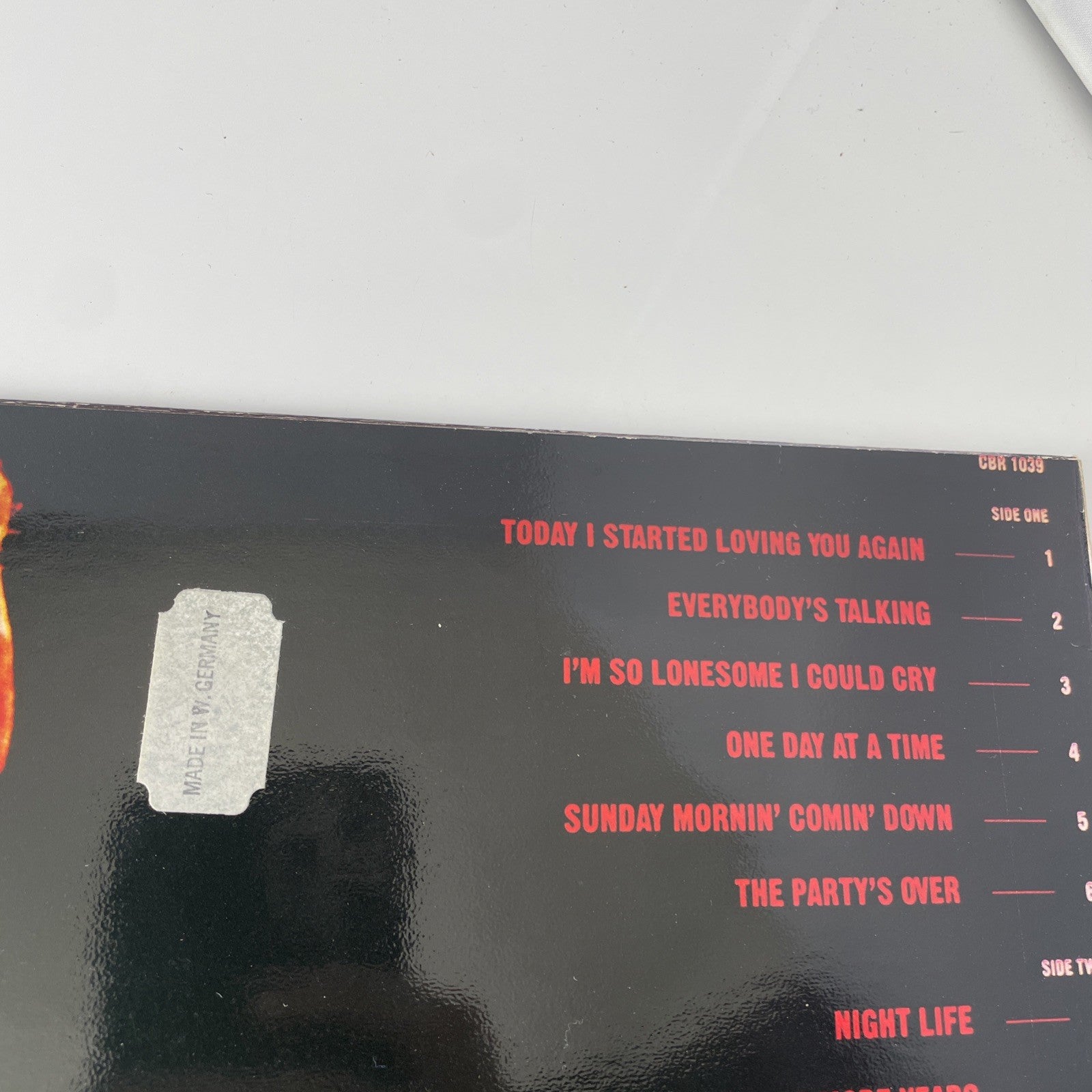 Willie Nelson Night Life (Vinyl LP, 1984 Everest Records CBR 1039) Sleeve Unglue