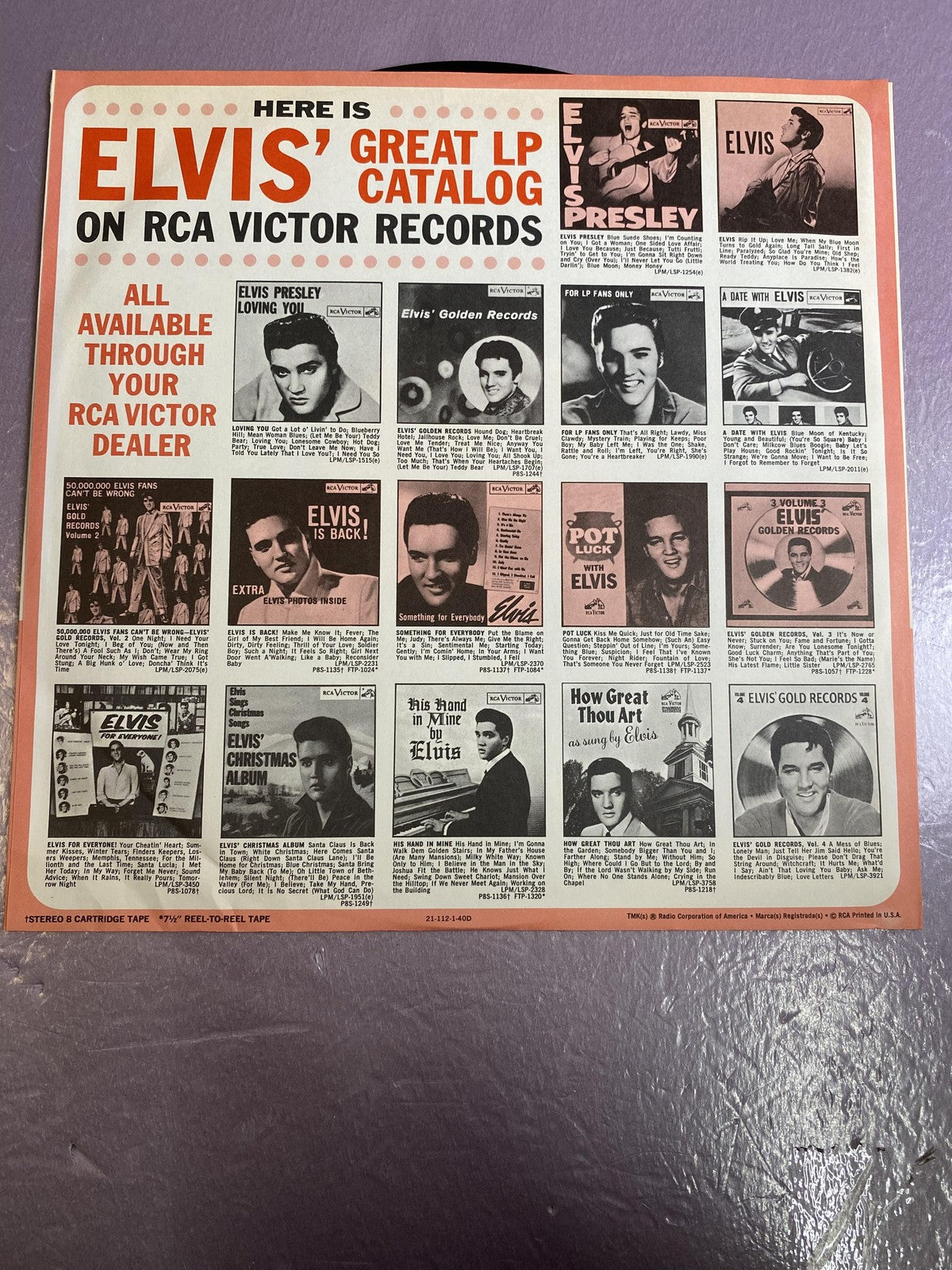 Vintage Elvis Presley On Stage February 1970 Vinyl 12" LP RCA Victor Rock