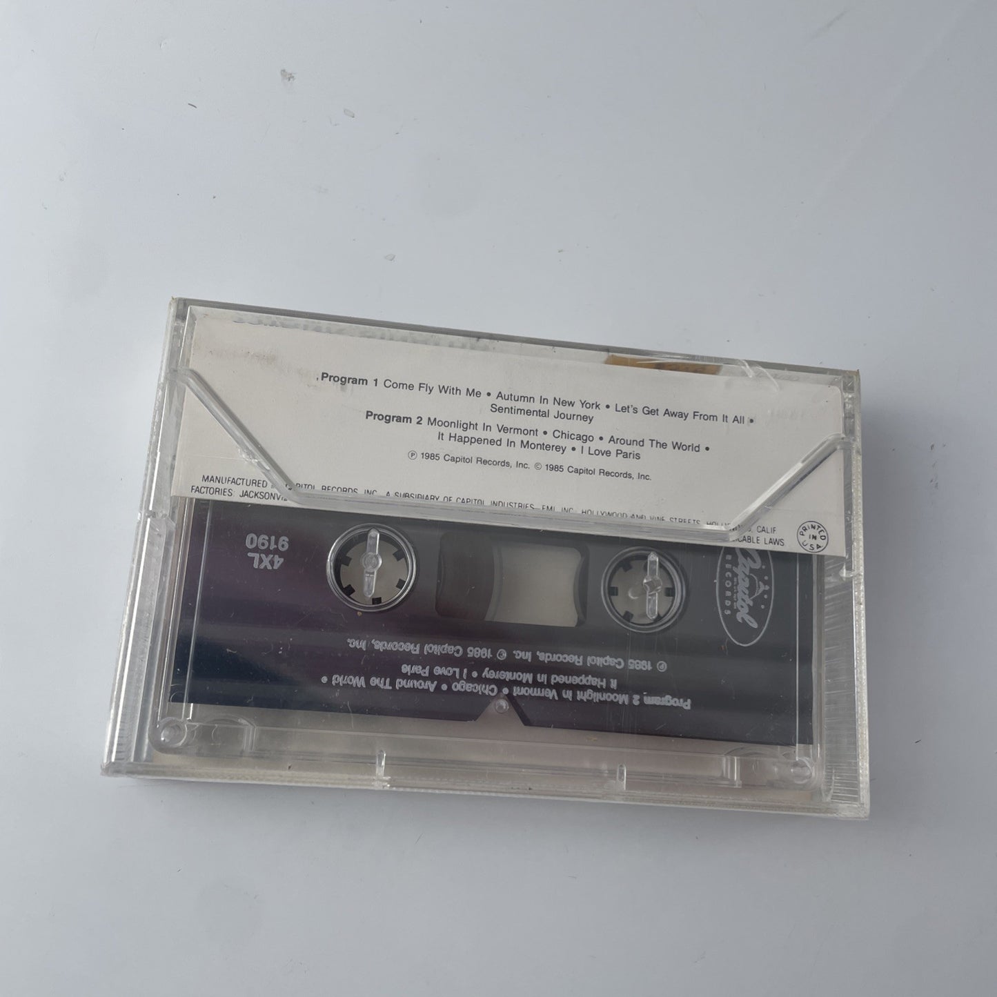 FRANK SINATRA Come Fly With Me Cassette Tape - Capitol Records 1985 New 
