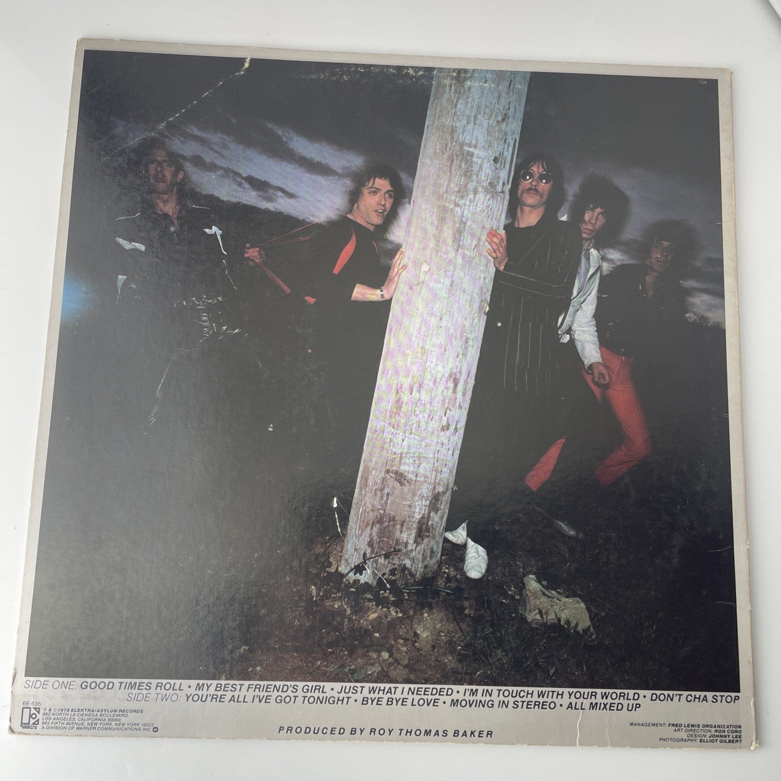 the cars 1978 s/t LP self titled orig new wave synth vinyl album elektra 6E-135!