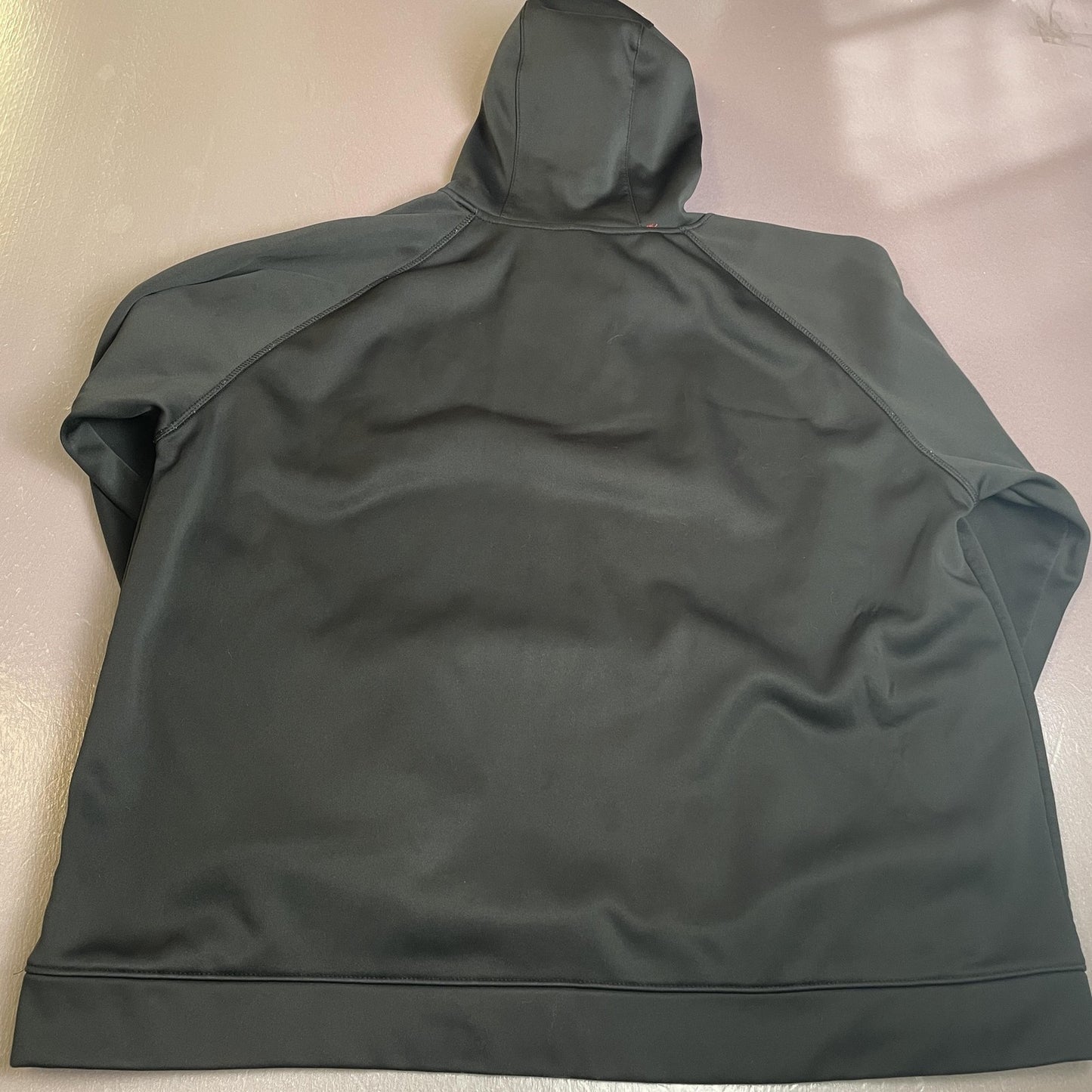 Justin Hoodie Mens 2XL Black Red Western Embroidered Logo Kangaroo Pocket