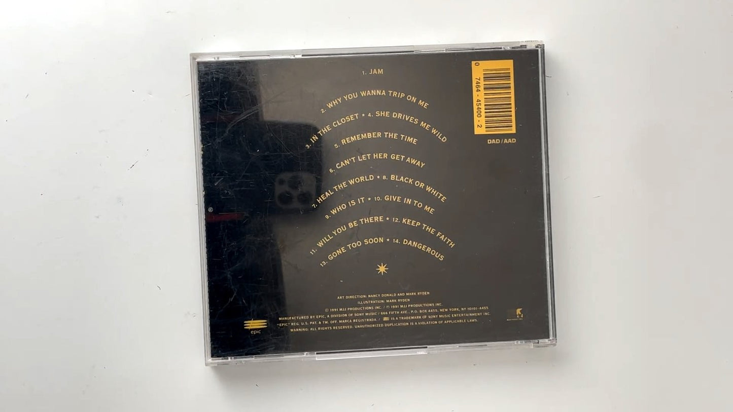 Michael Jackson - Dangerous CD 1991 Original Epic Pop R&B EK 45400