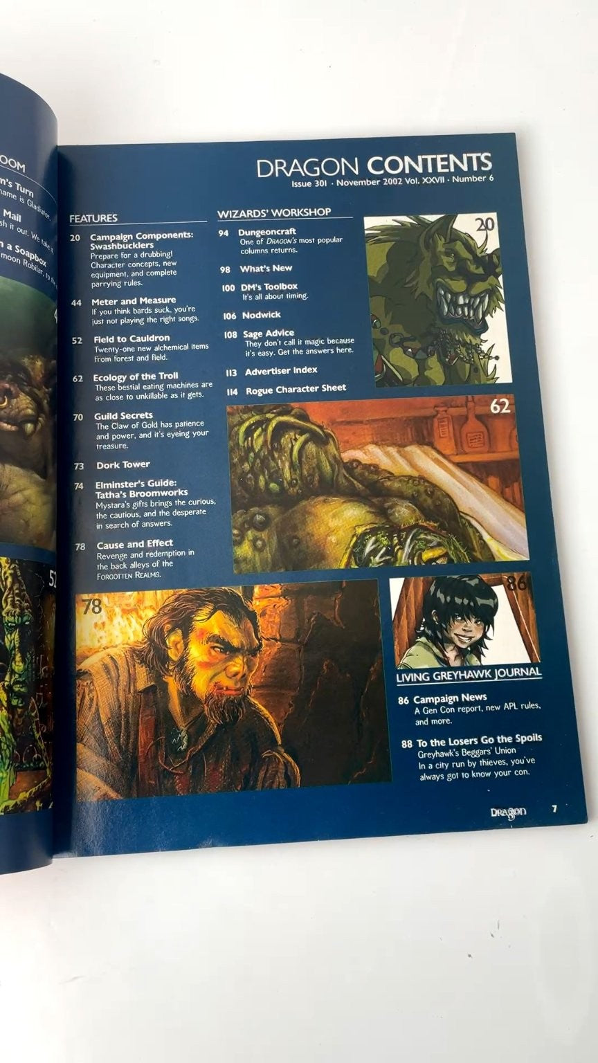 Dragon Magazine #301 November 2002 New Sword Fighting Rules Illustrated