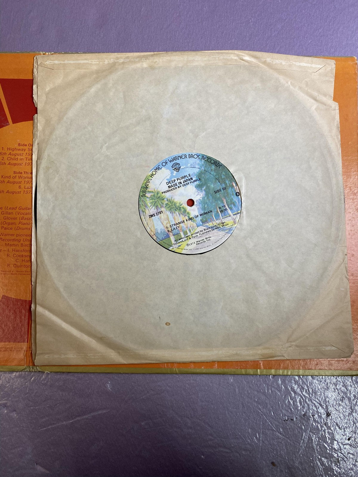 Vintage Deep Purple Made In Japan 2xLP Vinyl 1973 Warner Live Classic Rock Album