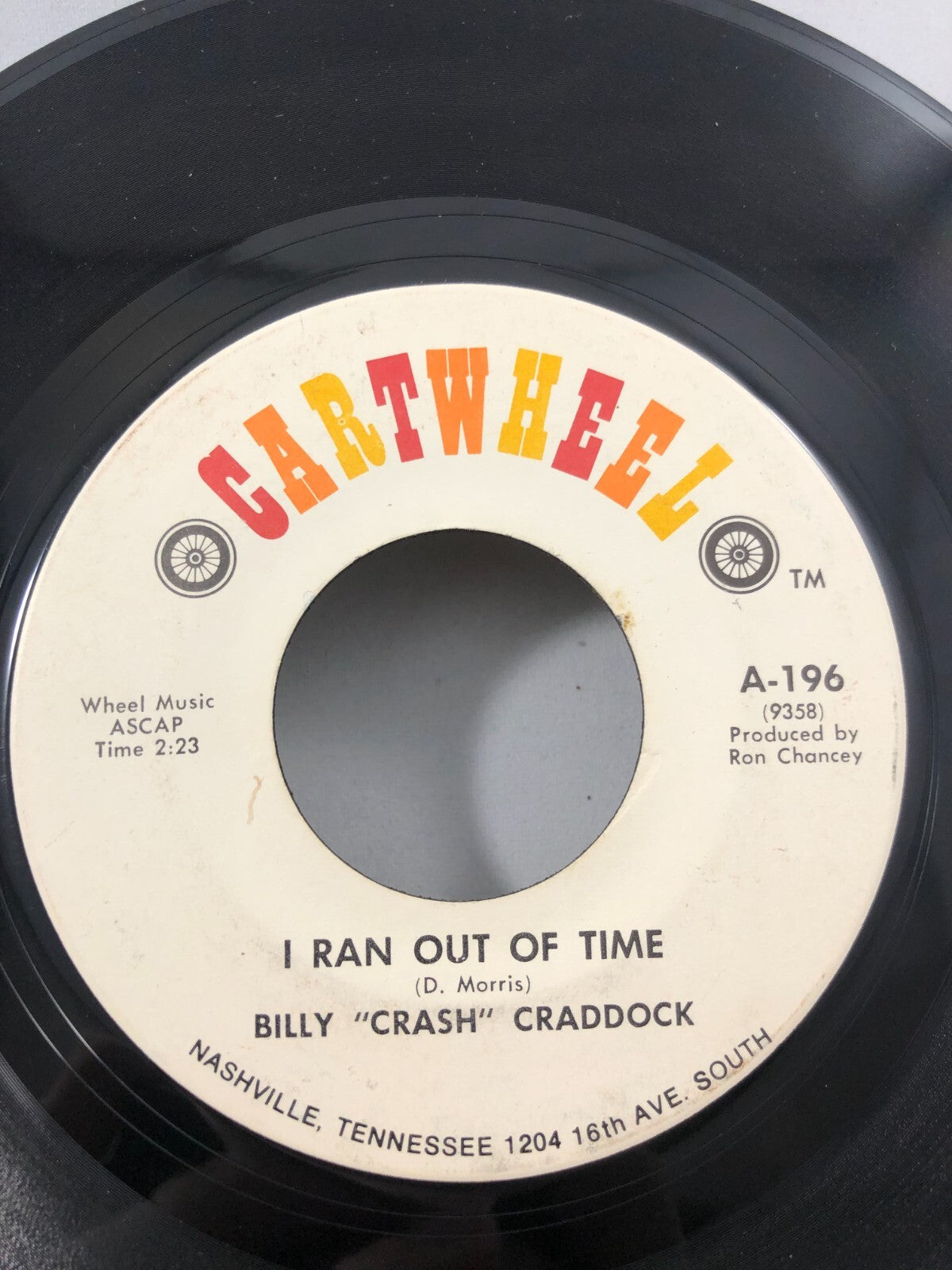 Billy Craddock - Dream Lover/I Ran Out of Time  7" G+ A-196 Vinyl 45 Promo