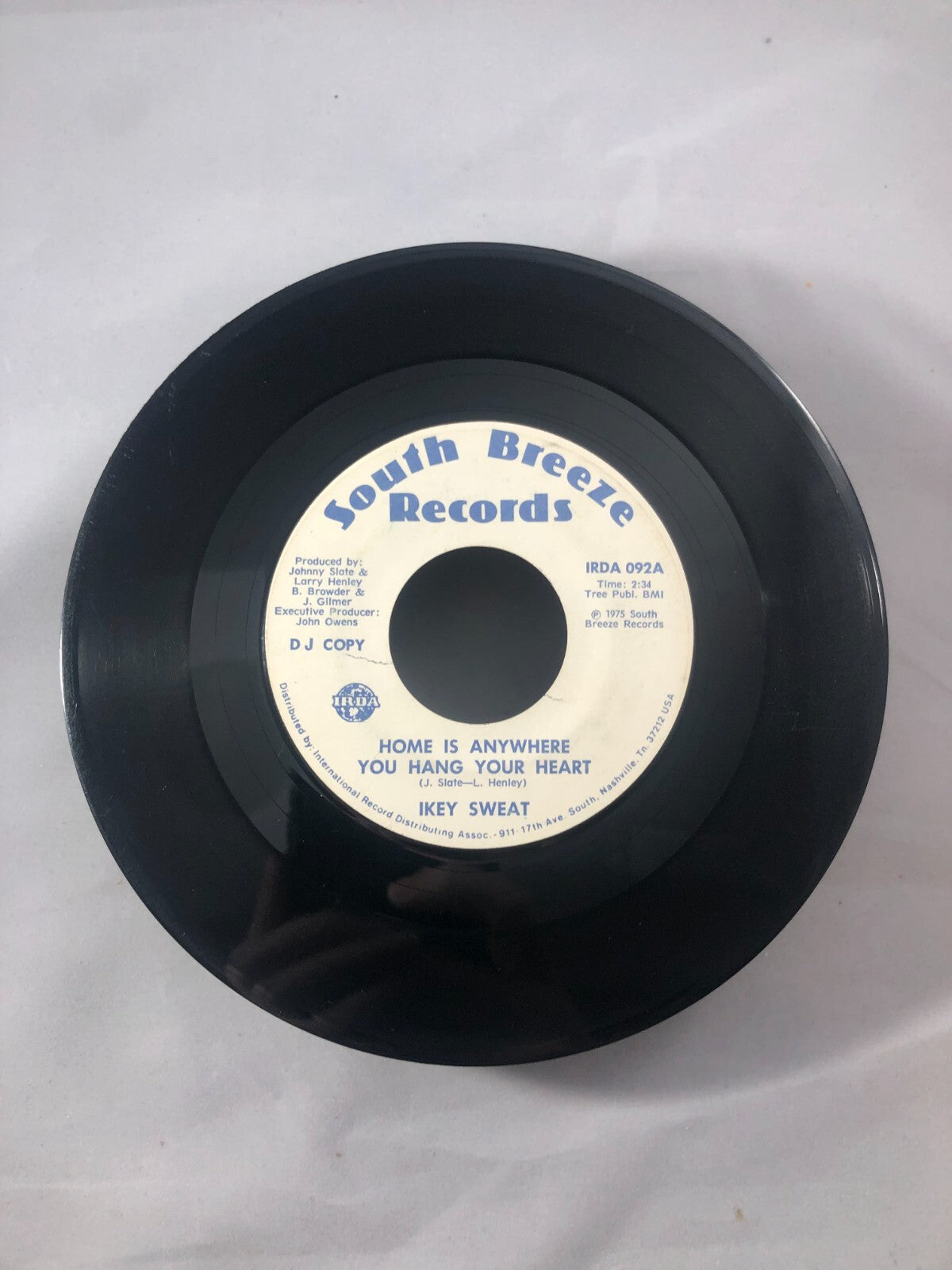 IKEY SWEAT HOME IS ANYWHERE YOU HANG YOUR HEART DJ COPY 45 RPM PROMO  VG