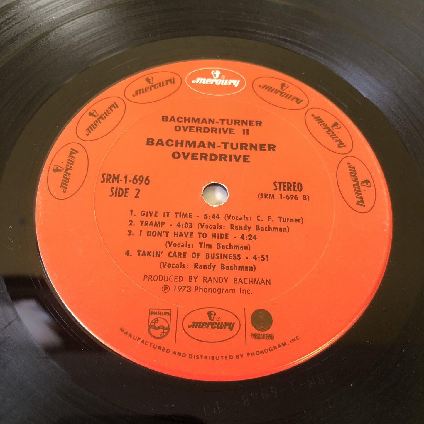 BACHMAN TURNER OVERDRIVE II 6338 482 GEMA LP Vinyl VG 1973