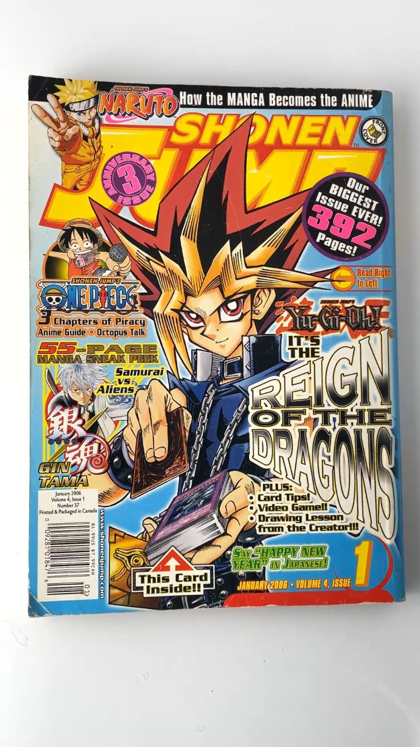 Shonen Jump Volume 4 Issue 1 January 2006 Illustrated Manga Magazine NO CARD