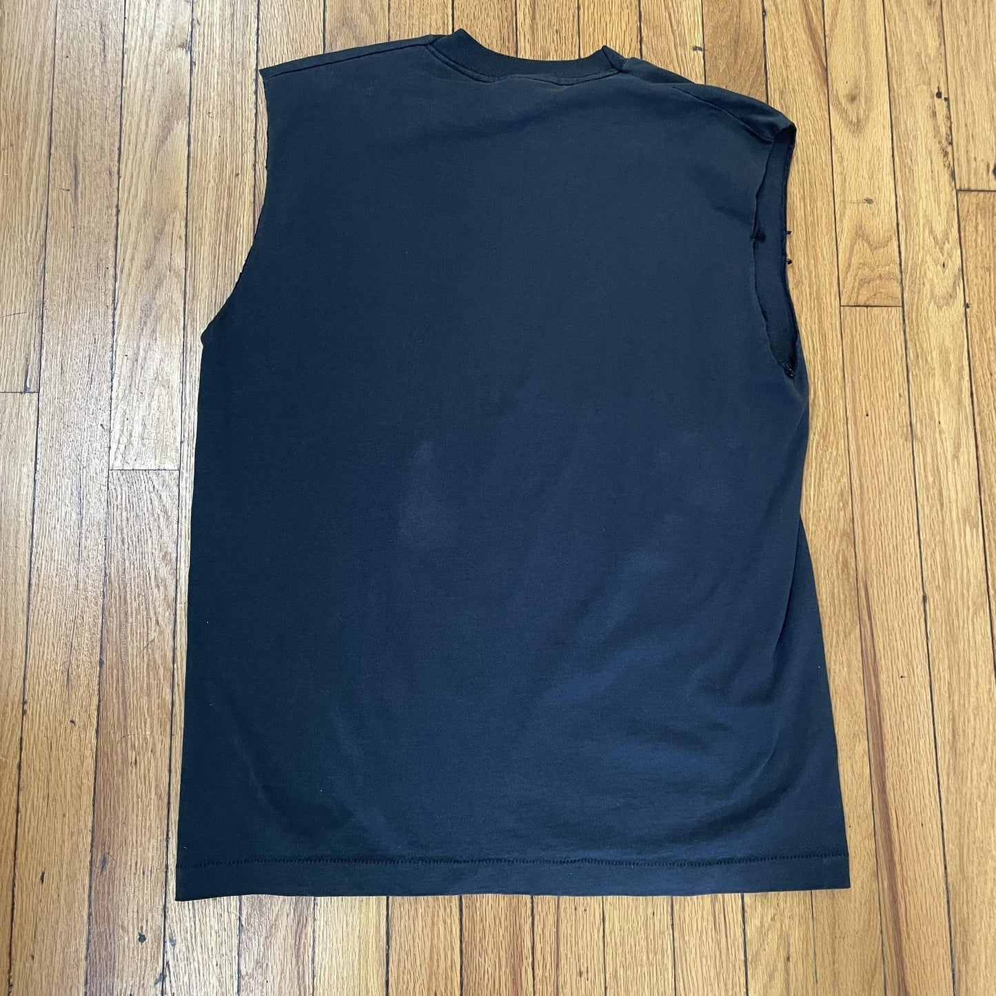 Vintage The Cow-medy Club Shirt Mens XL Black Sleeveless Screen Stars USA 90s