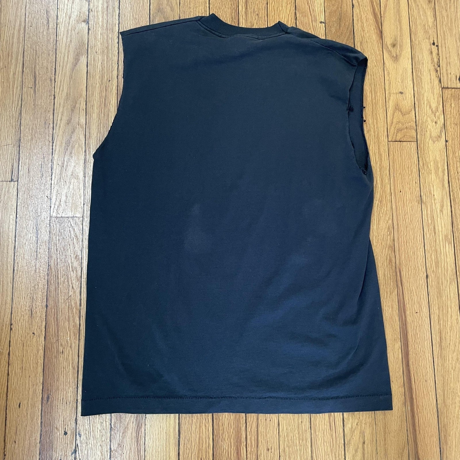 Vintage The Cow-medy Club Shirt Mens XL Black Sleeveless Screen Stars USA 90s